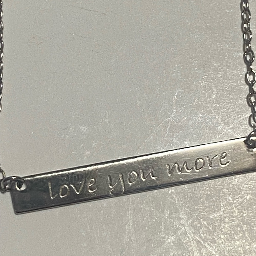 Silver Engraved Necklace